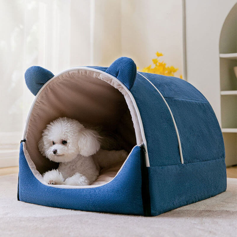 2 in 1 Cute Bear Ears Removable Dog House