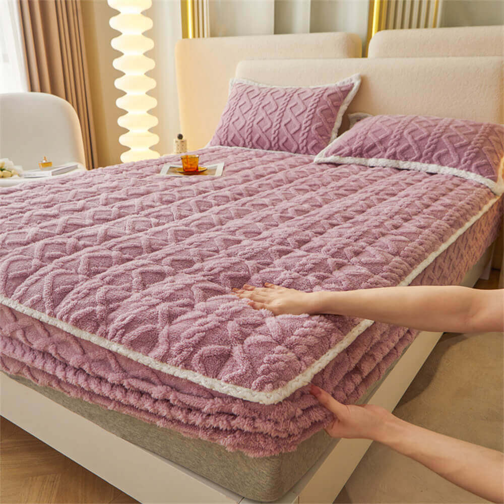 Washable Fluffy Fitted Sheet Mattress Cover