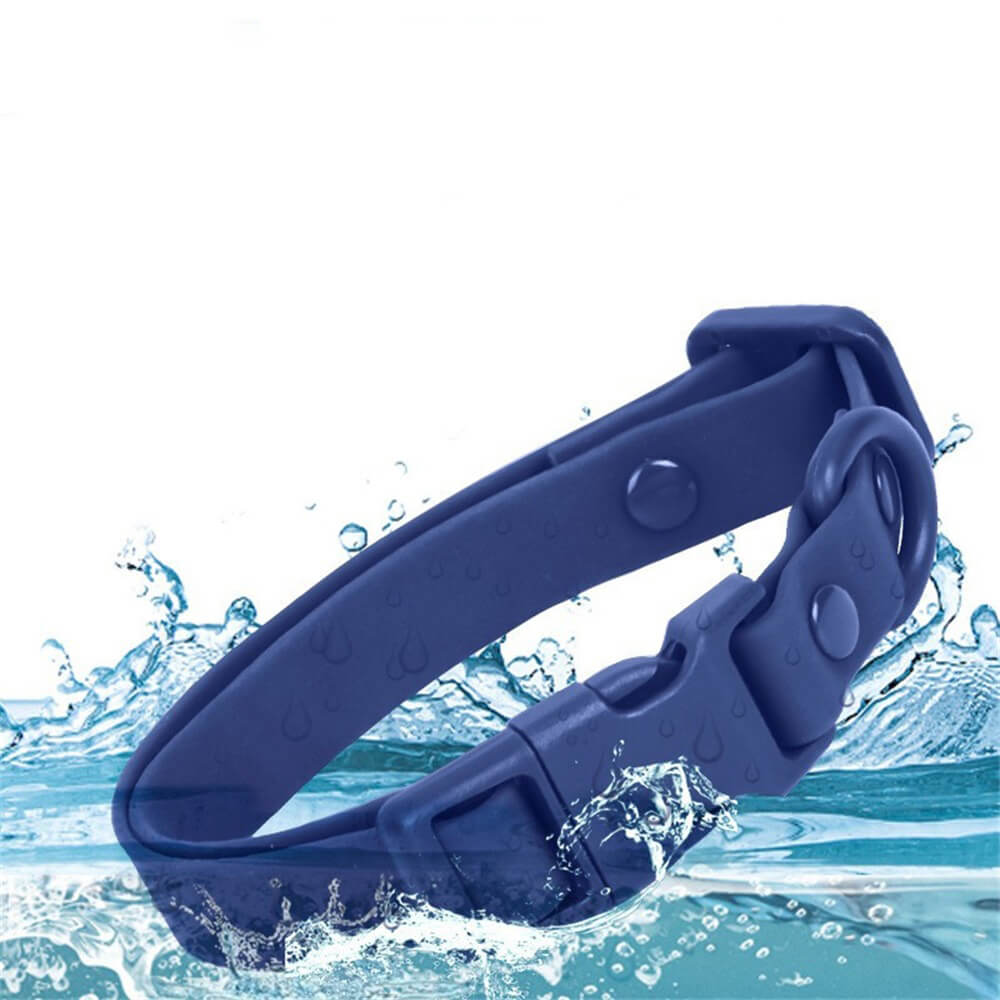 PVC Waterproof Durable Pet Accessories Adjustable Collar - Customizable Colors