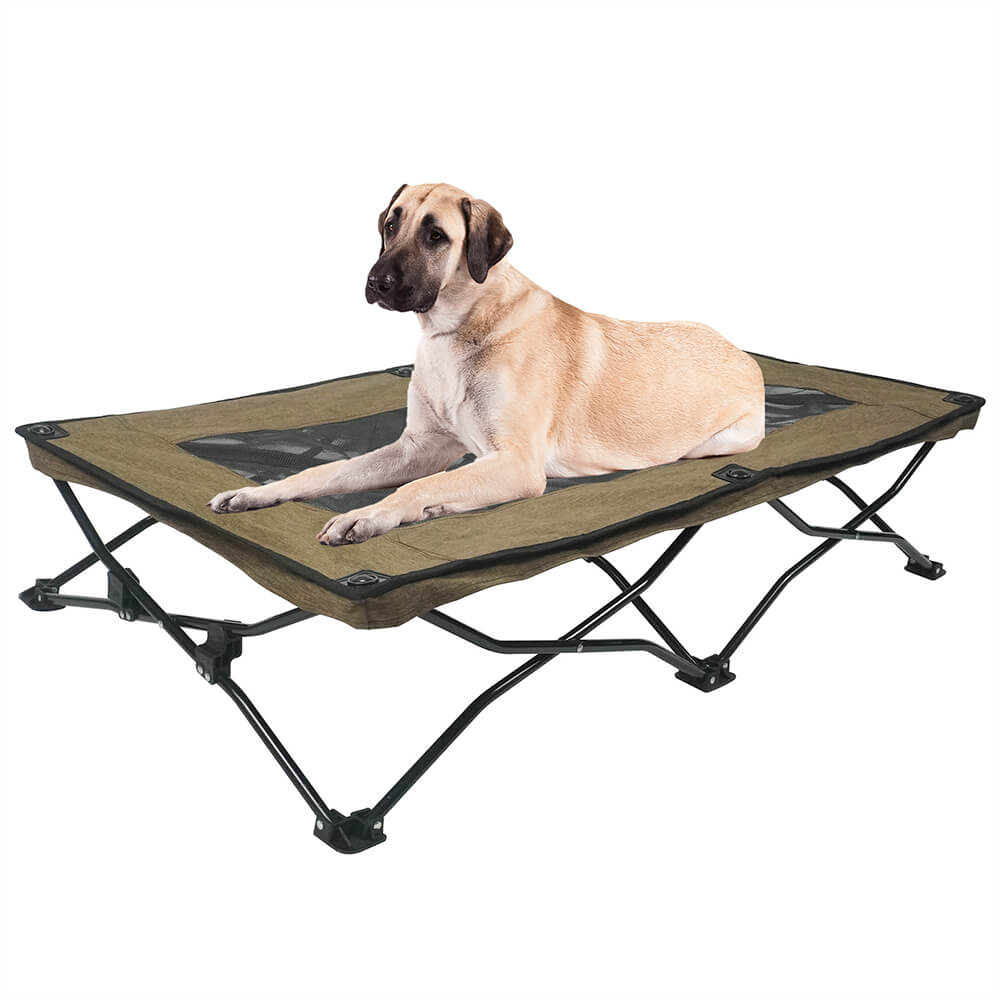 Breathable Moisture-Resistant Foldable Camping Cot Big Elevated Dog Bed