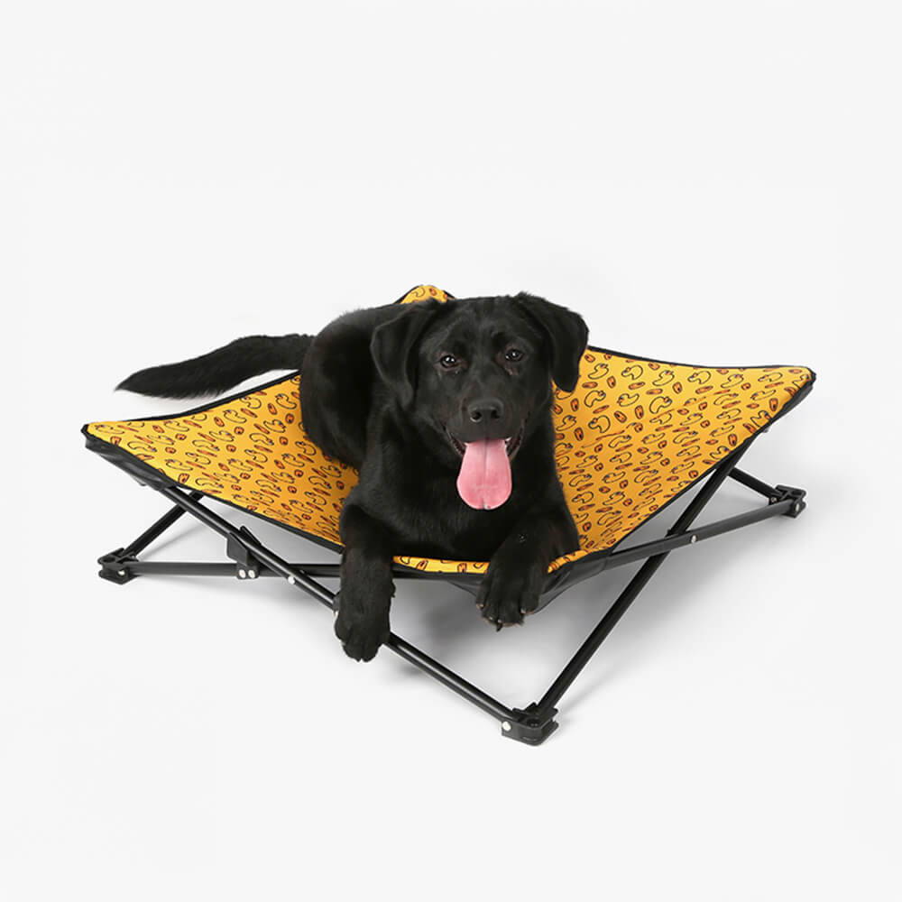 Colorful Pattern Elevated Dog Bed - Multiple Fun Designs