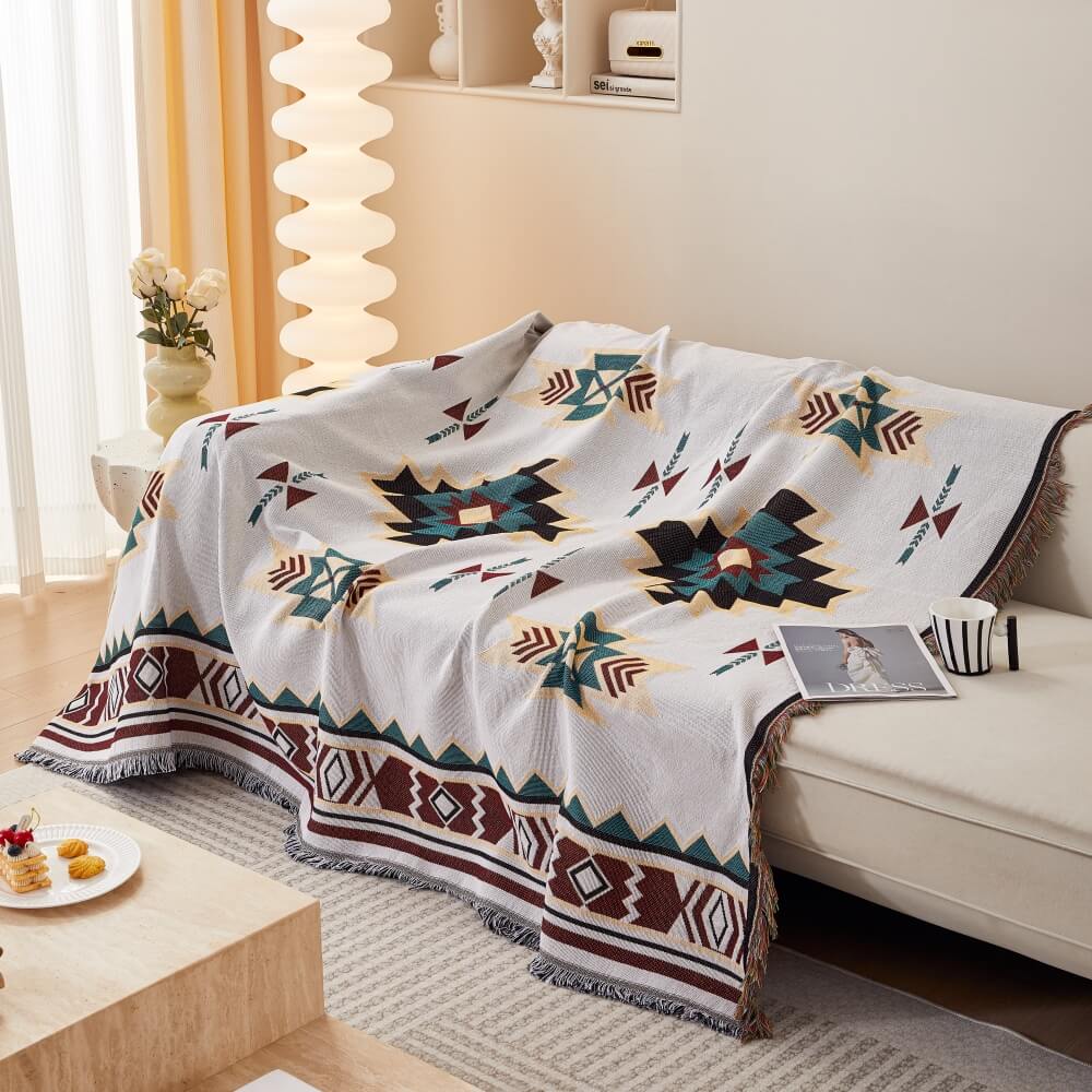 Bohemian Pattern Furniture Protection Sofa Decor Wear-Resistant Couch Cover