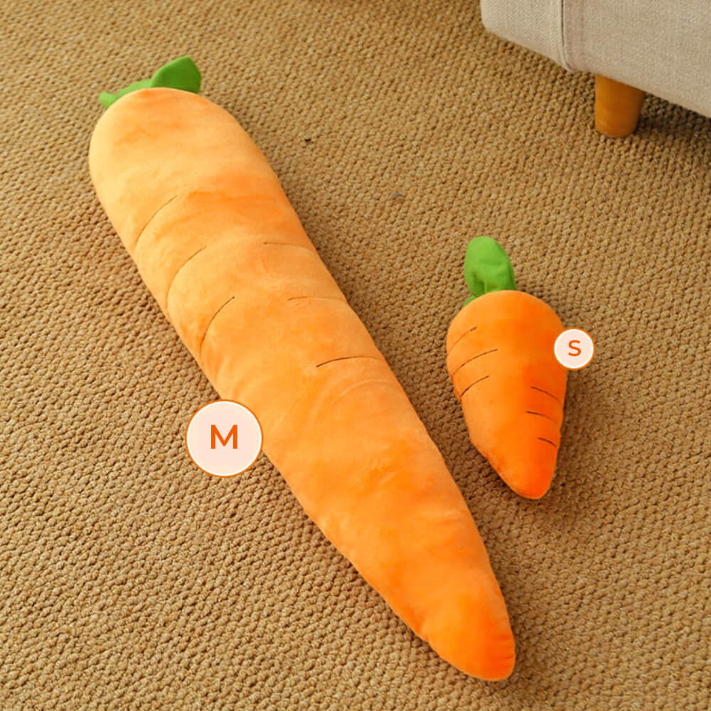 Carrot Squeaky Plush Toy Dog Interactive Toy