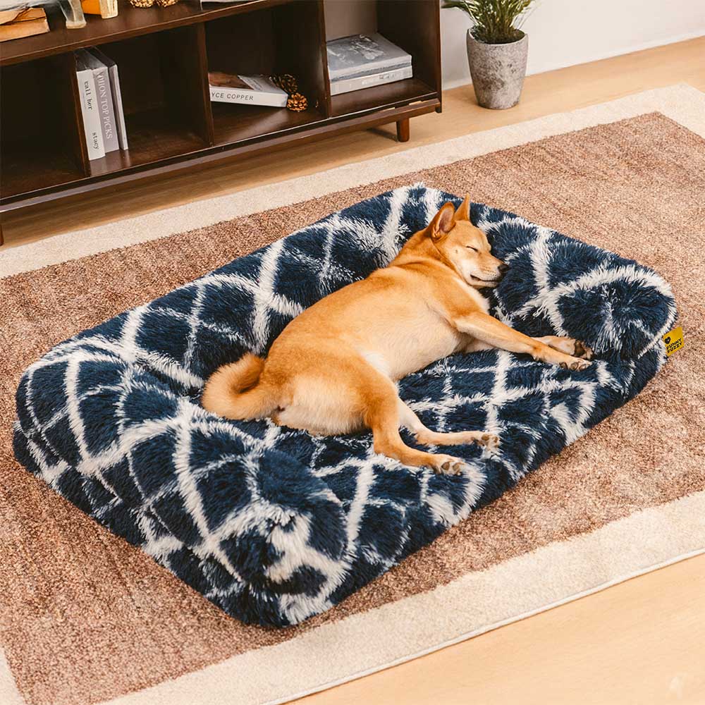 Classic Plaid Orthopedic Bolster Dog Sofa Bed - Cozy Comfort