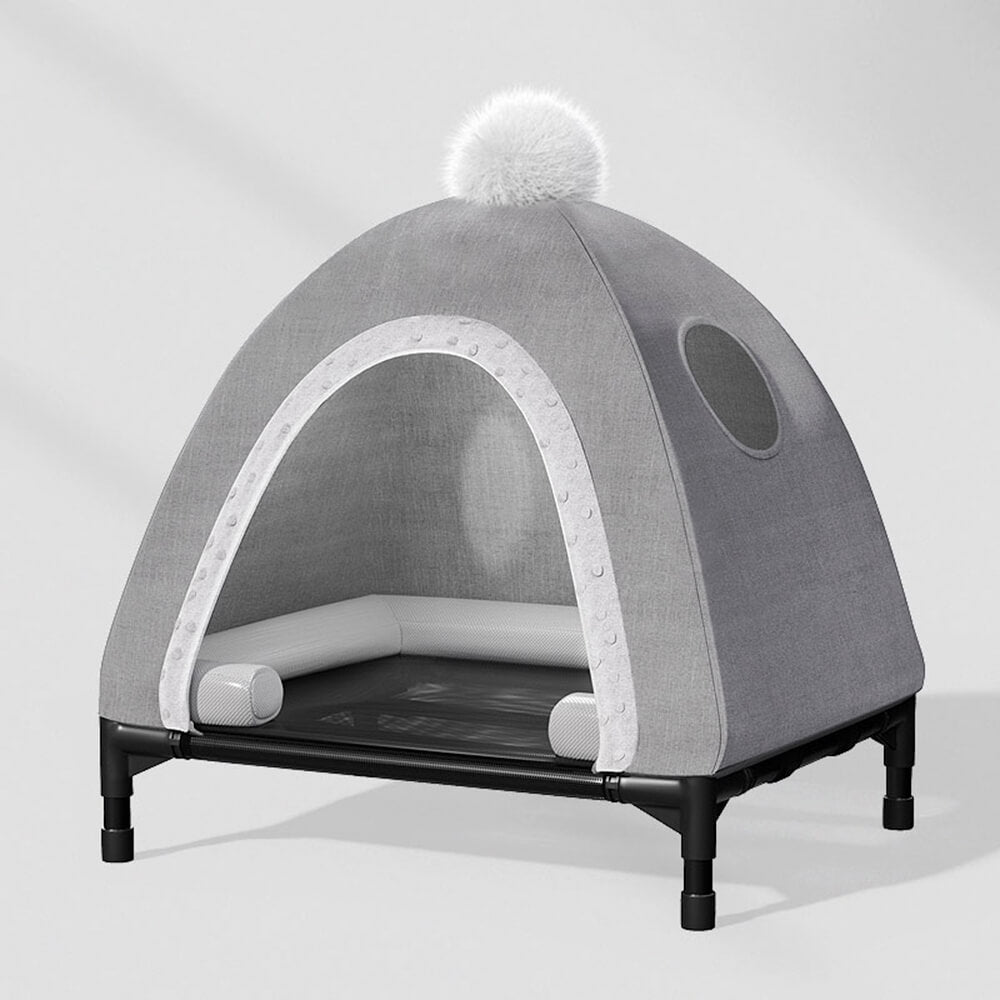 All-Season Orthopedic Support Detachable Raised Cot Cat & Dog Tent