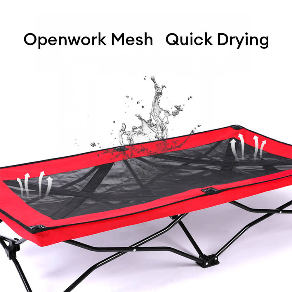 Breathable Moisture-Resistant Foldable Camping Cot Big Elevated Dog Bed