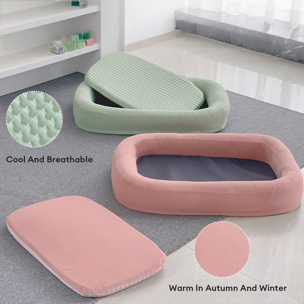 Functional Soft Plush Orthopedic Washable Dog & Cat Bed