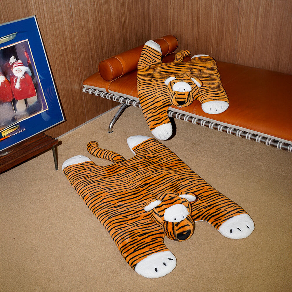 Tiger Stripe Shaped Warm Sleeping Dog & Cat Mat