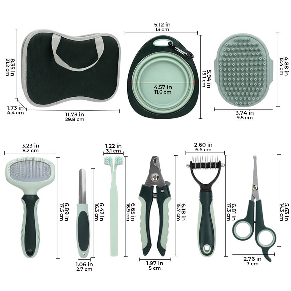 All-in-One Complete Deshedding and Care Set Pet Grooming Kit