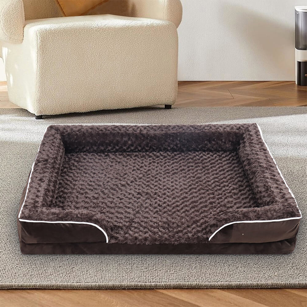 Detachable Waterproof Full Surround Support Orthopedic Dog Bed