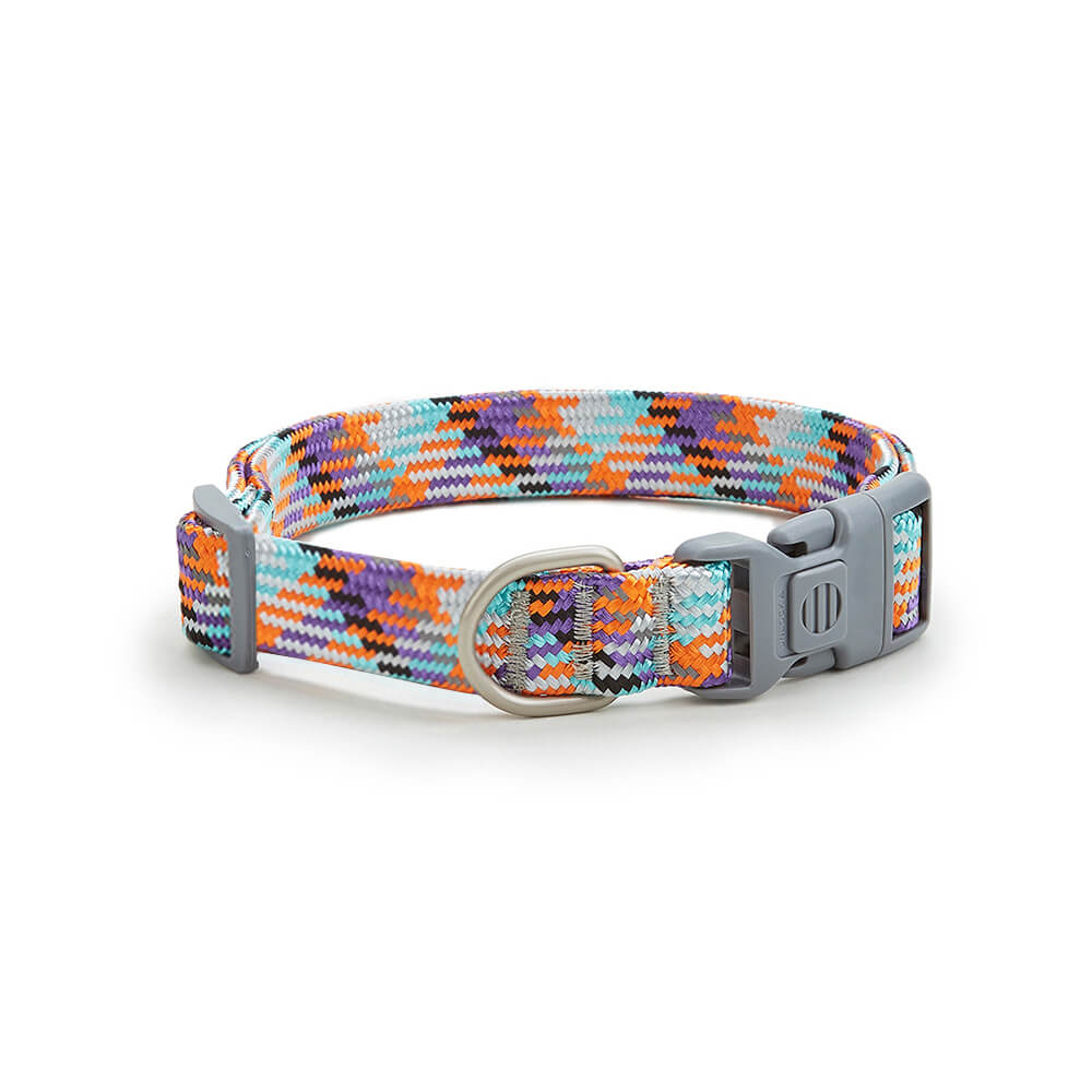 Reflective Weave Adjustable Anti Pull Dog Collar and Leash