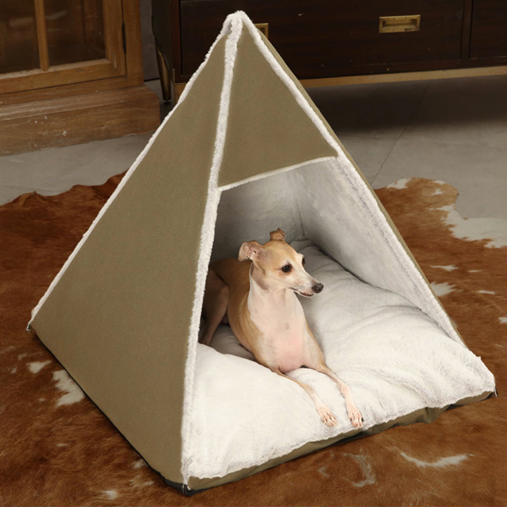 Triangle Large Space Warm Skin-Friendly Camping Dog & Cat Tent Bed