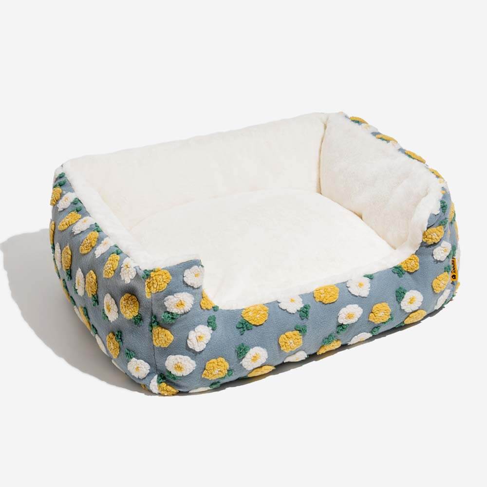 Ultra Cozy Handmade Woolen Tufting Dog & Cat Bed