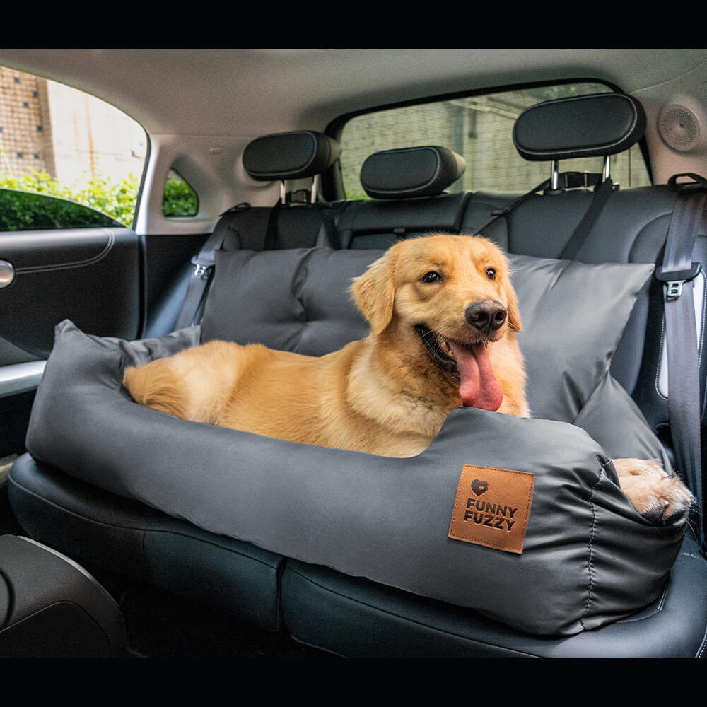 Travel Bolster Safety Medium Large Dog Car Back Seat Beds