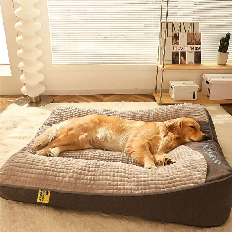 Customized Large Thick Scratch-resistant Spine Protection Dog Cushion Bed