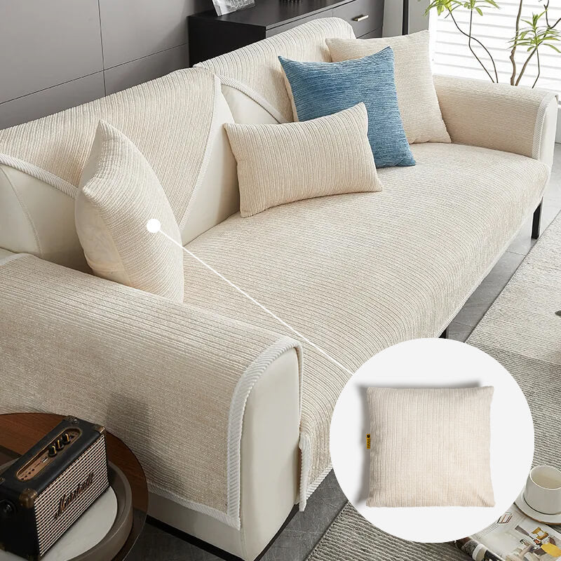 Simple Striped Chenille Pet Anti-scratch Couch Cover