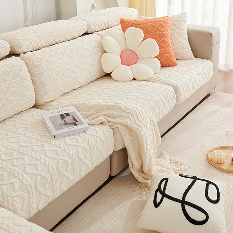 Full Wrap Soft Fleece Stretch Couch Cover