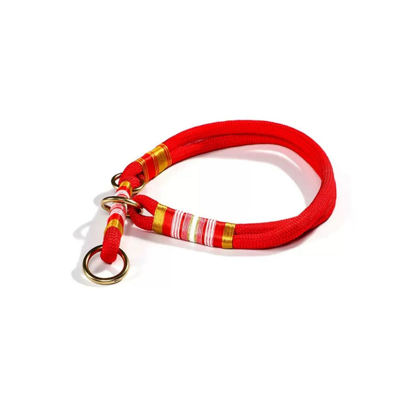 Hand-knitted Braided Rope No Pull Cool Dog Accessories Training Collar