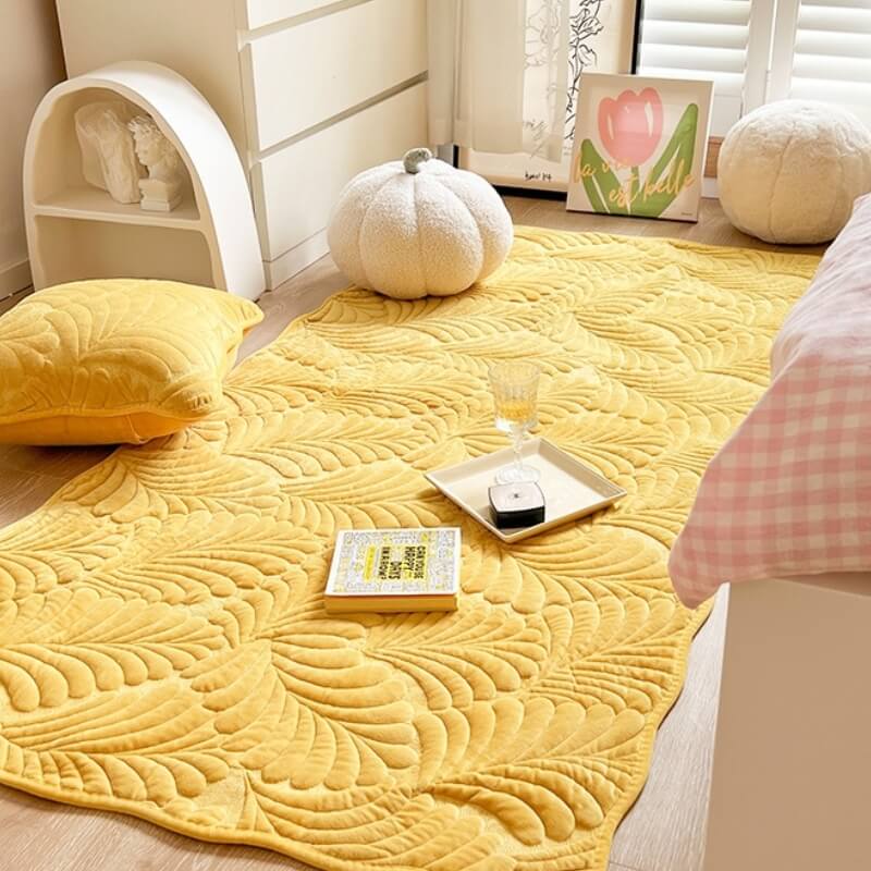 Leaf Cotton Mat Anti-scratch Protective Couch Cover