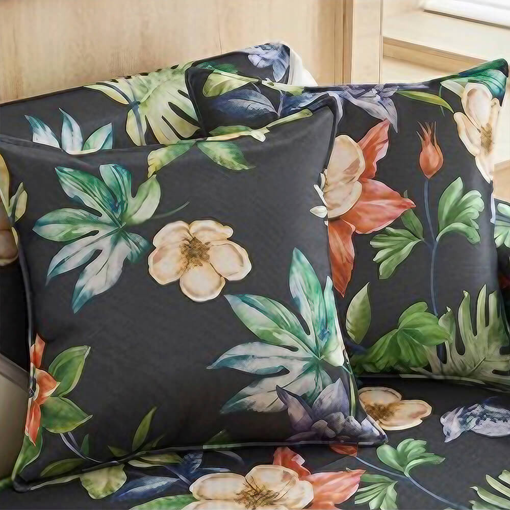 Tropical Leaves Cooling Non-slip Sectional Couch Cover