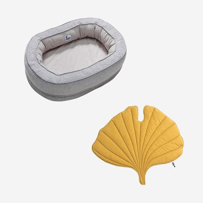 Leaf Shape Dog Blanket With Donut Dog Bed Luxury Dog Gifts