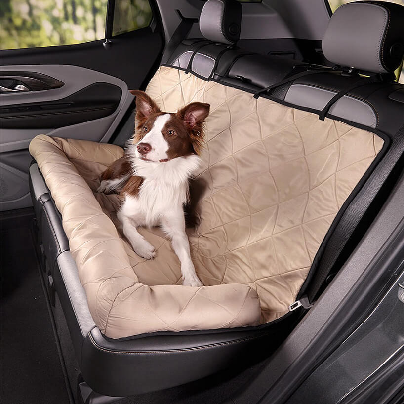 Travel Bolster Safety Medium Large Dog Car Back Seat Beds