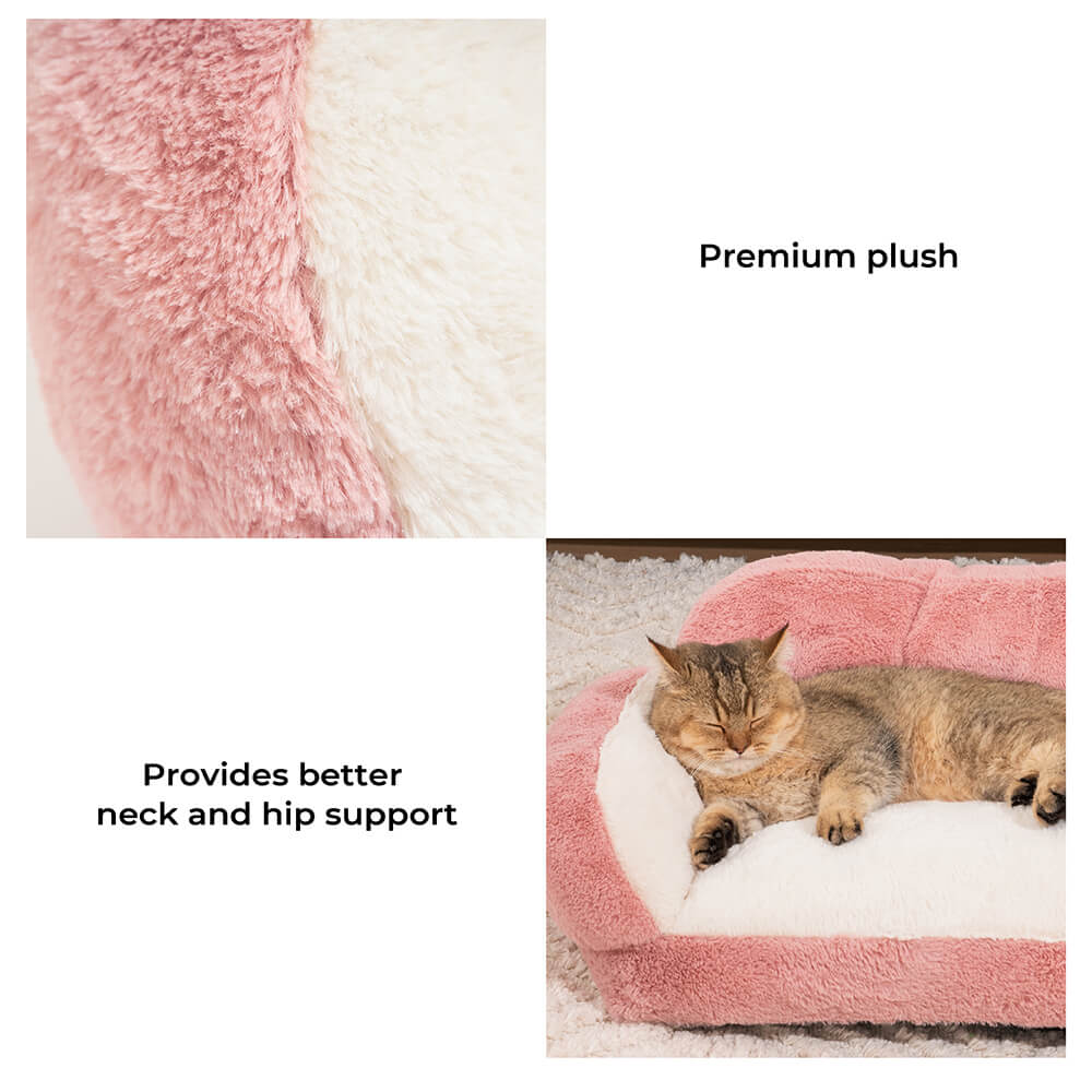 Fashion Leisure Plush Warm Cat Sofa Bed