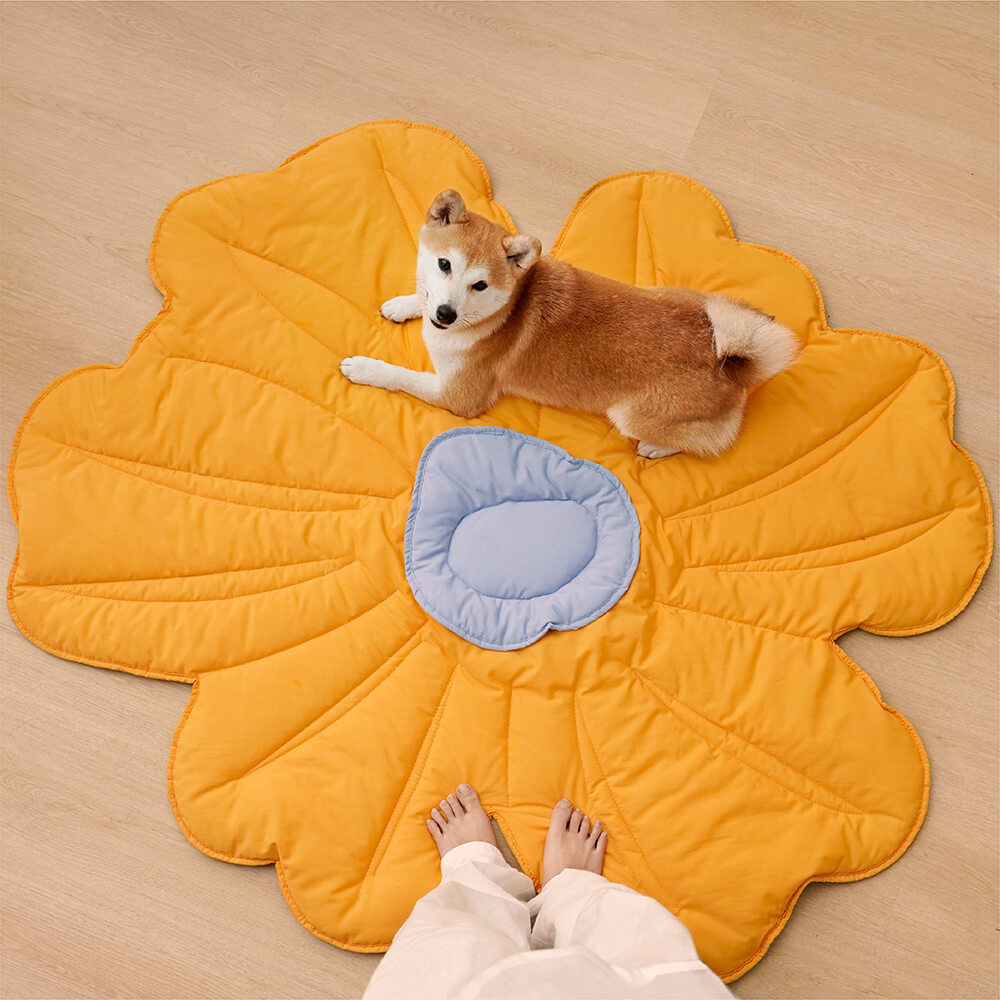 Super Large Flower Shape Human Mat Dog Blanket